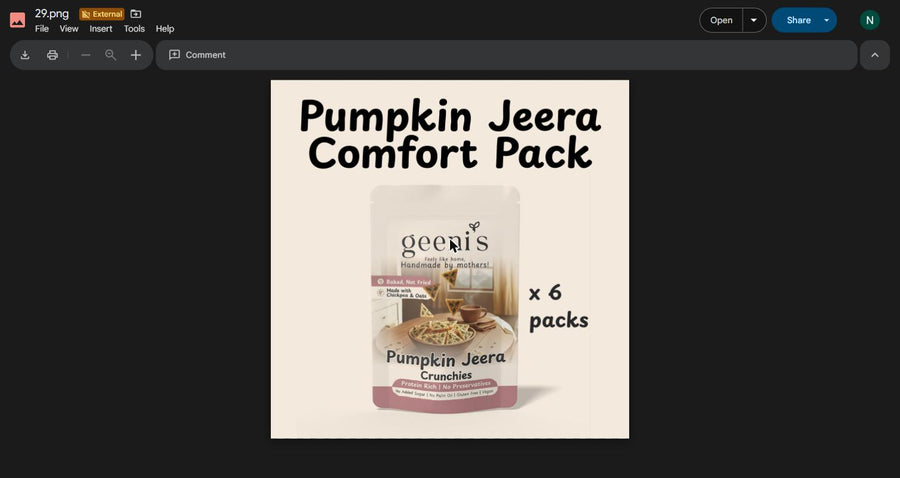 Pumpkin Jeera Comfort Pack (6 Packs)